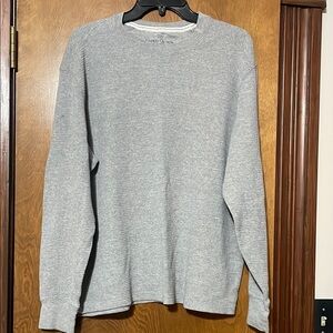 Faded Glory Gray Crewneck Sweater Classic Style